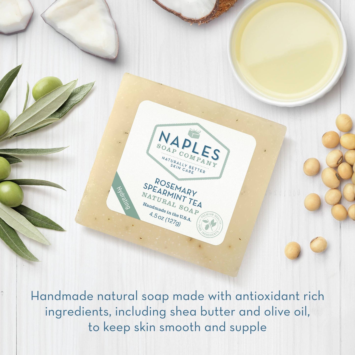 Naples Soap Company | Rosemary Spearmint Tea Natural Soap
