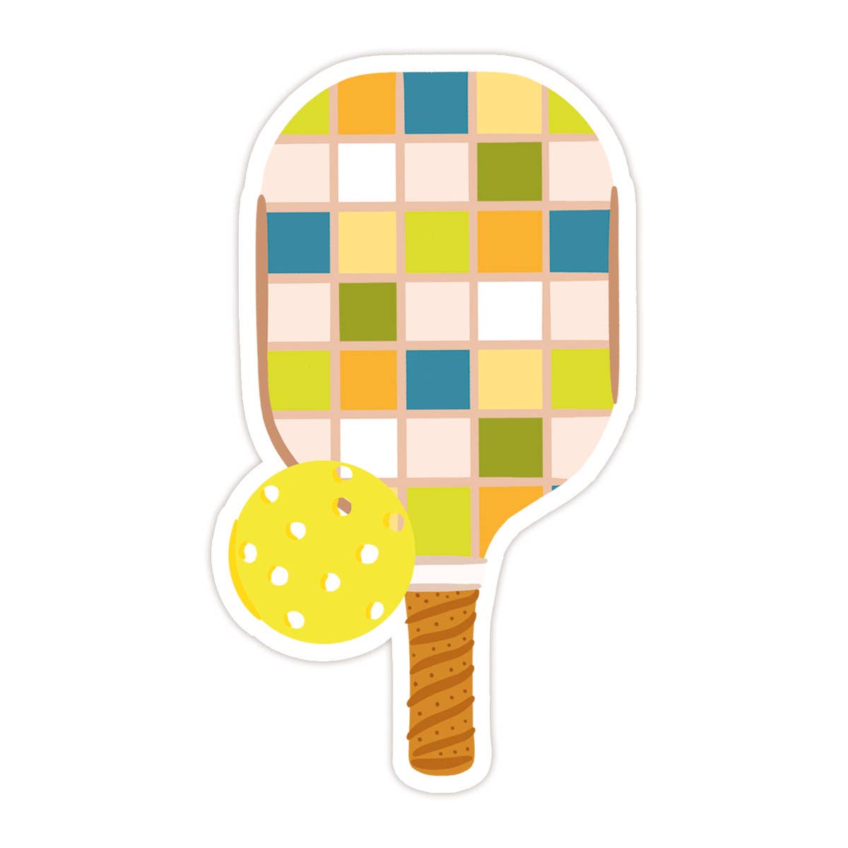 Bloomwolf Studio | Pickleball Paddle Vinyl Sticker: No packaging - sent loose
