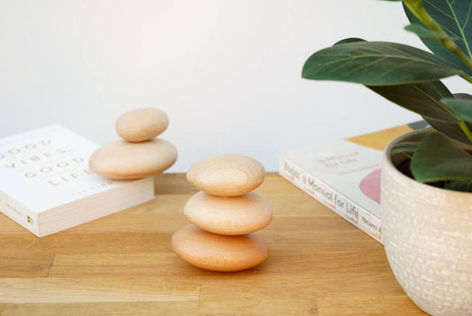 SUCK UK Ltd - USA | Balance | Relaxing wooden stacking stones