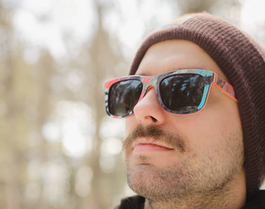 SKRP | Recycled Skateboard Wayfarer Style Sunglasses