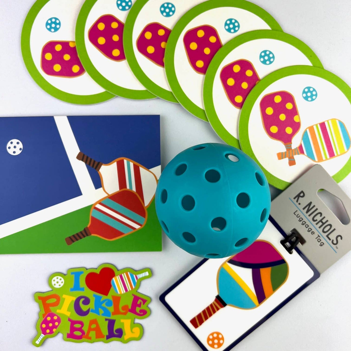 R. Nichols | I Love Pickleball Sticker