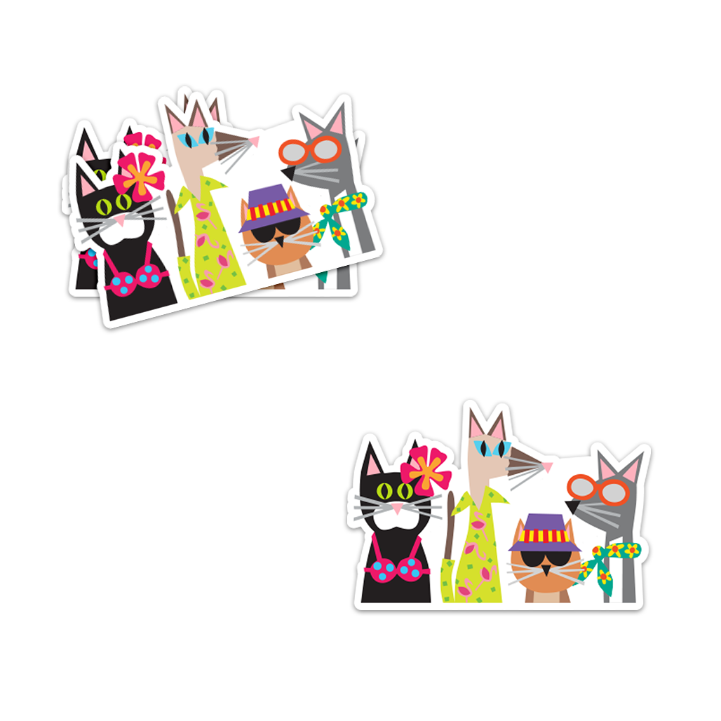 R. Nichols | Summer Kitties Sticker