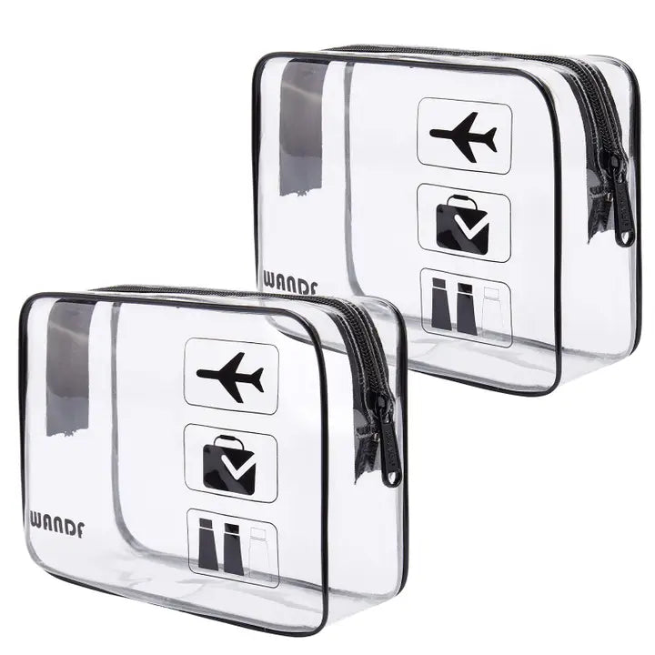 Wandf | Tsa Approved Clear Toiletries Cosmetic Makeup Bags