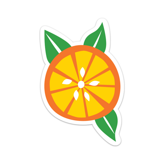 R. Nichols | Orange Slice Sticker