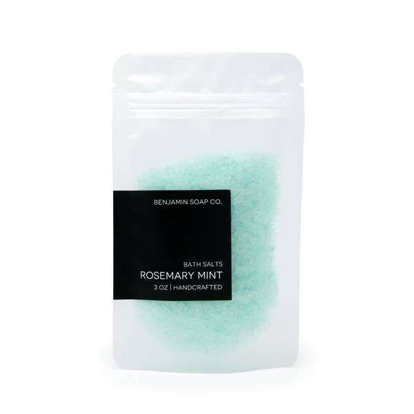 Bath Salts: Rosemary Mint WITH flowers