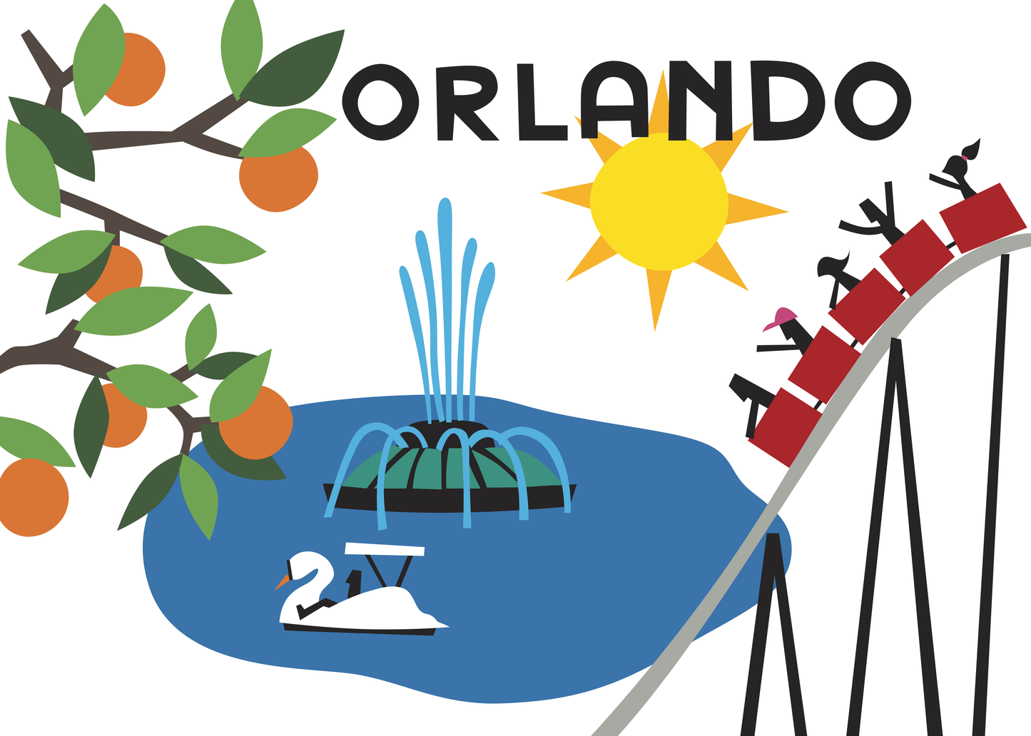 R. Nichols | Orlando Art Mini Print