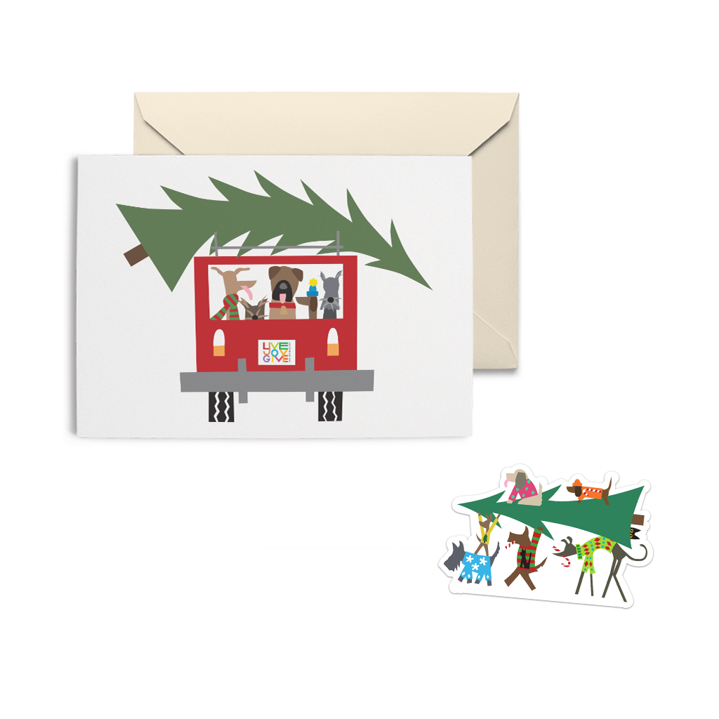 R. Nichols | Greetings That Stick, Tree Expedition Card + Sticker