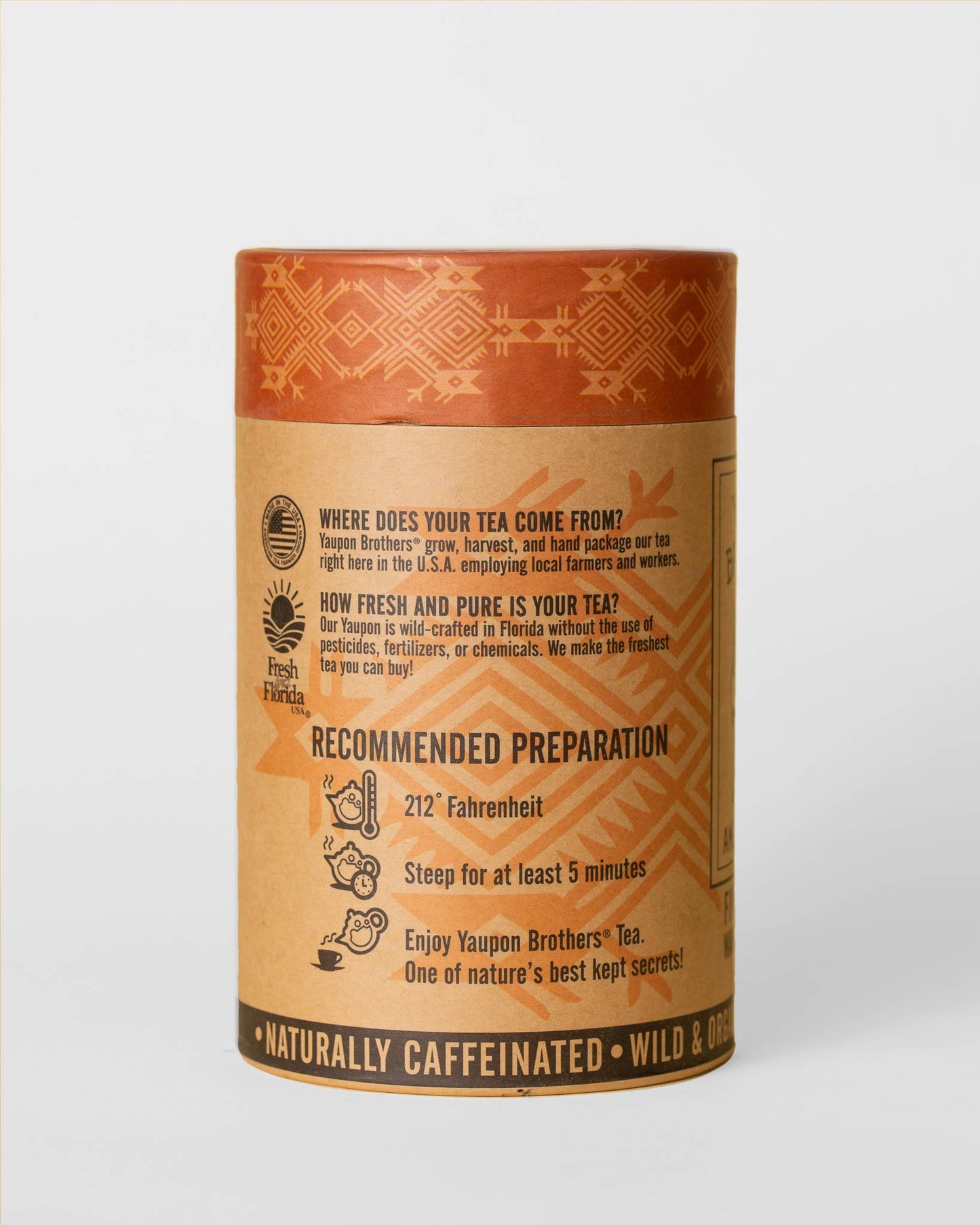 Spiced Peach Yaupon Holly Tea