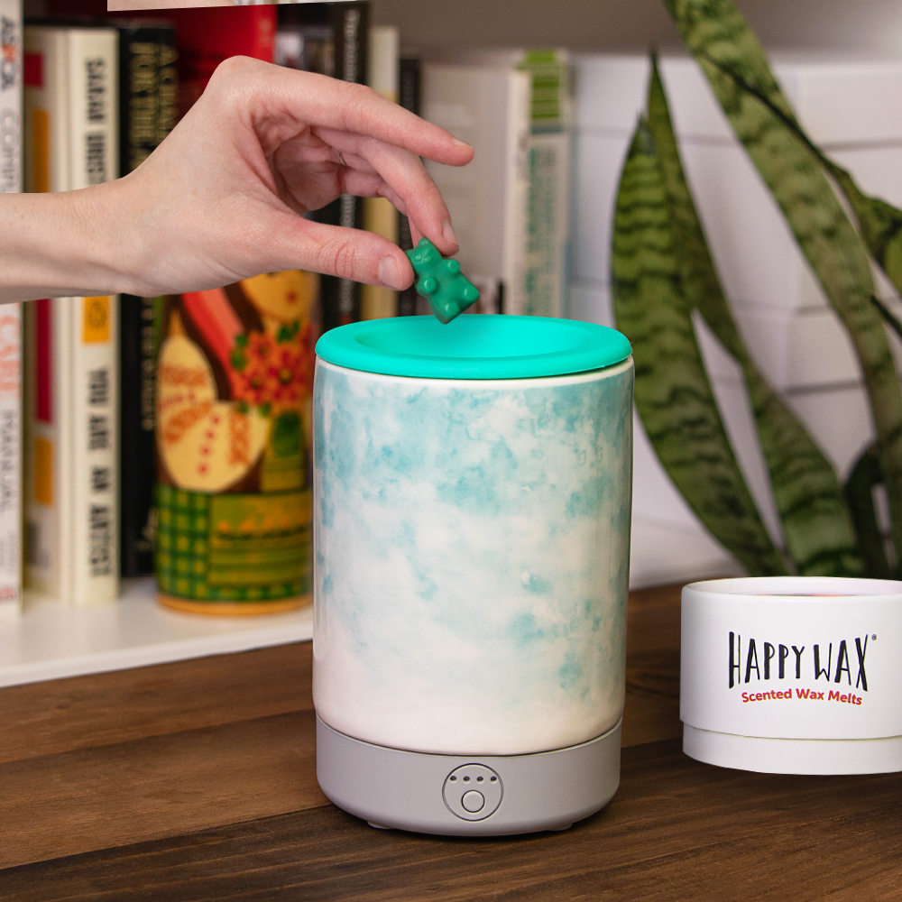 Tabletop Battery Wax Warmer: Marble