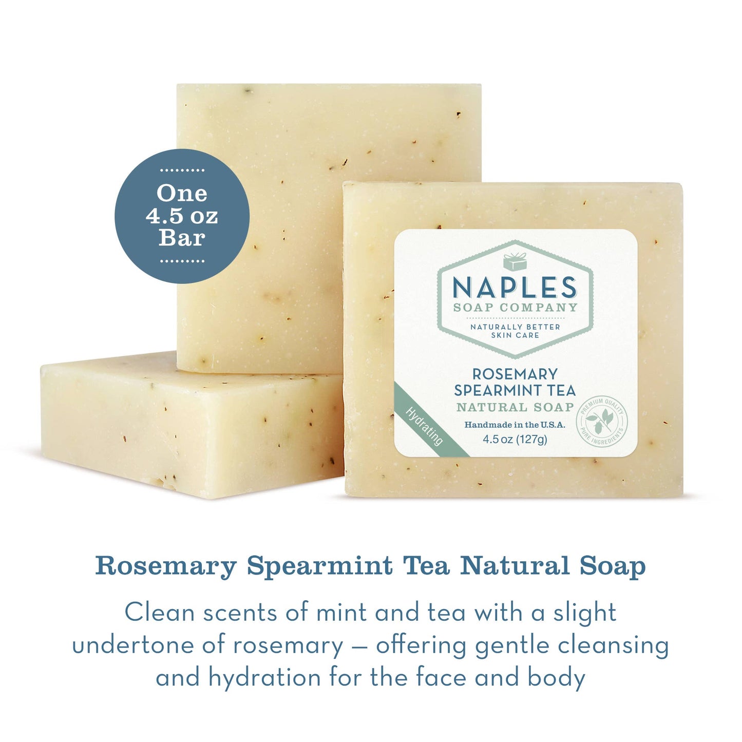 Naples Soap Company | Rosemary Spearmint Tea Natural Soap