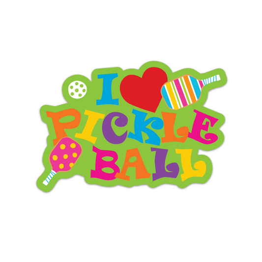 R. Nichols | I Love Pickleball Sticker