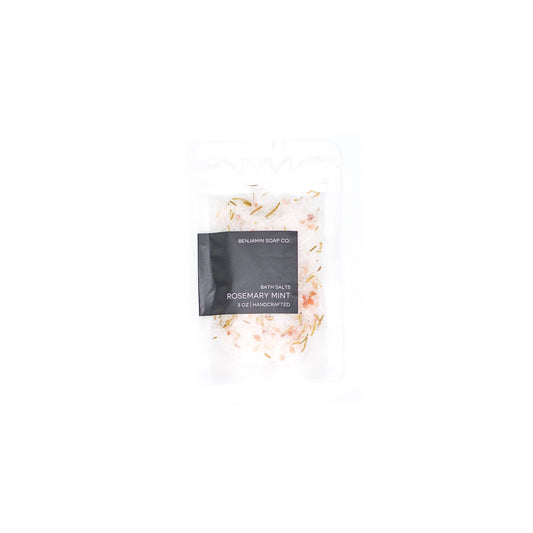 Bath Salts: Rosemary Mint WITH flowers
