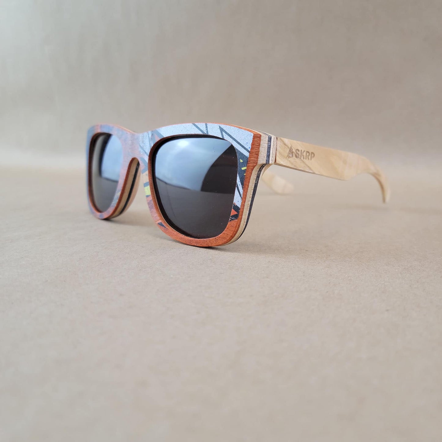 SKRP | Recycled Skateboard Wayfarer Style Sunglasses