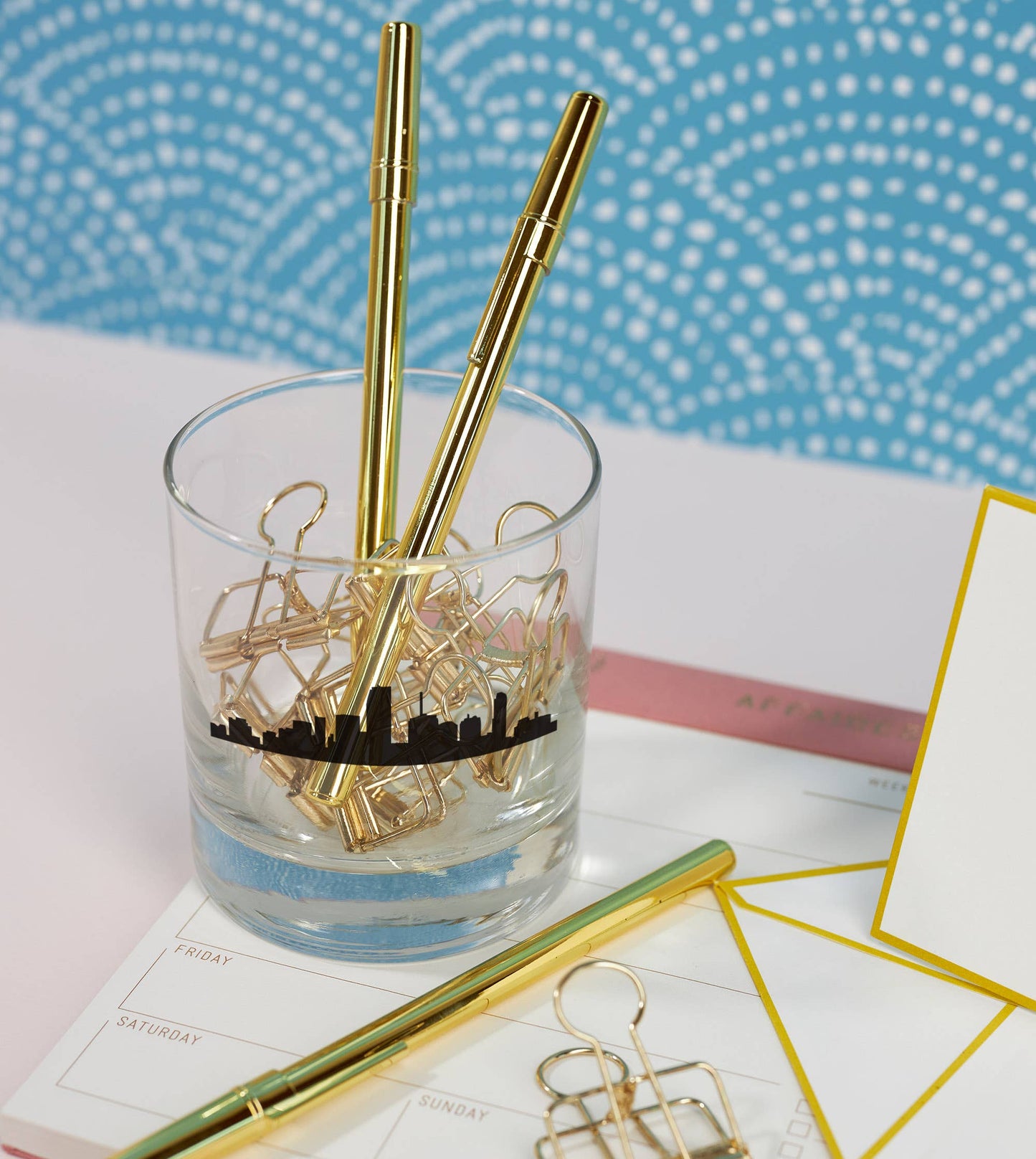 Miami Florida City Soy Candle: Reusable Rocks Glass