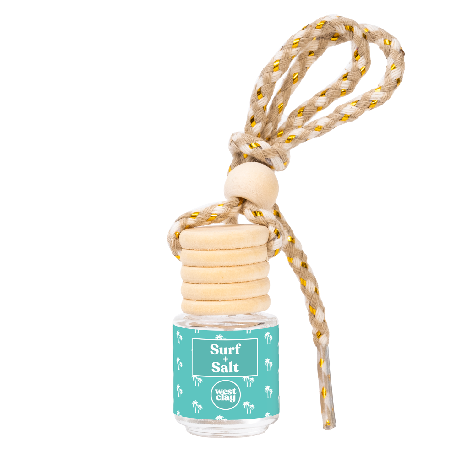 West Clay Company | Surf + Salt 🌊 Car Air Freshener Hanging Diffuser