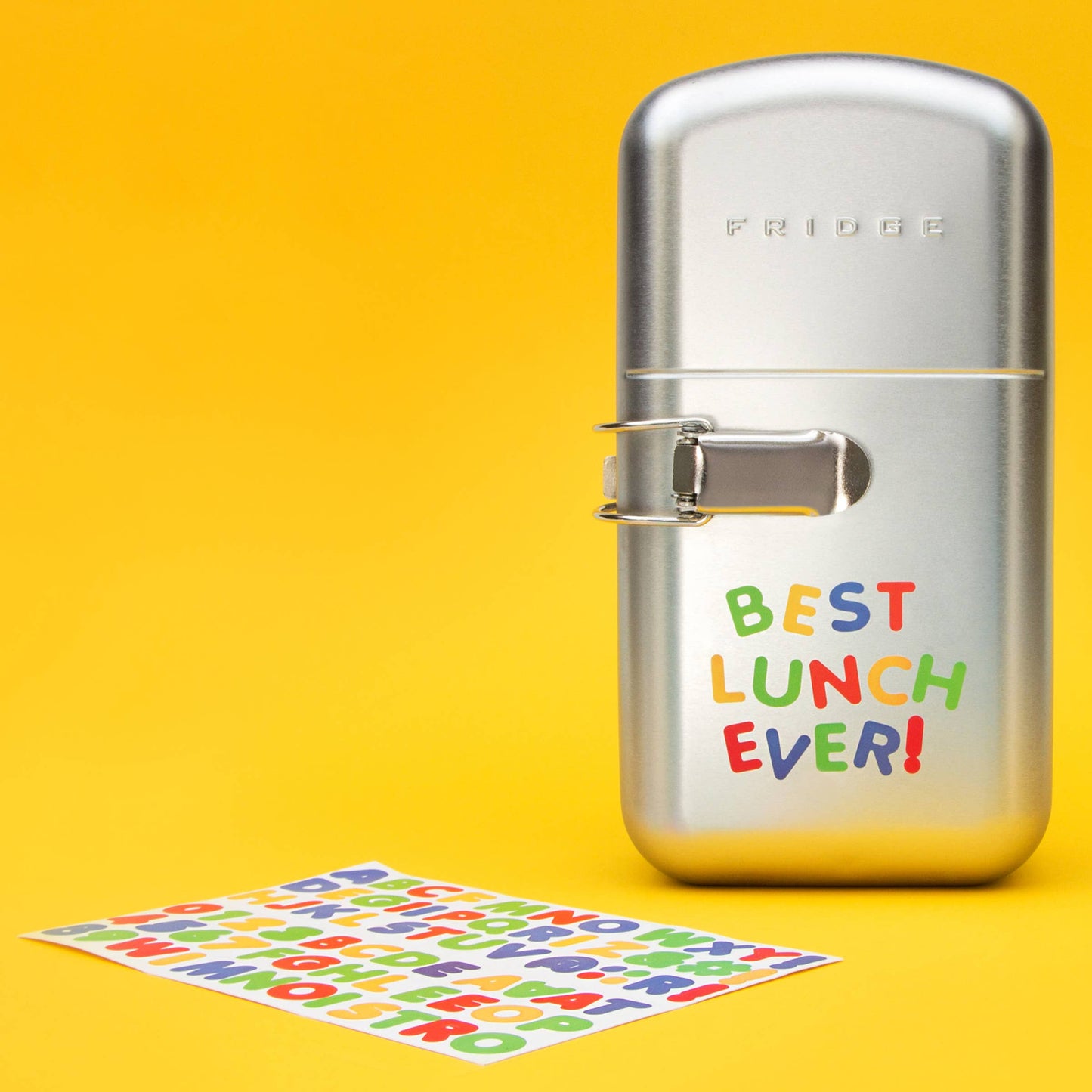 SUCK UK Ltd | Fridge Lunch Box with Vinyl Stickers