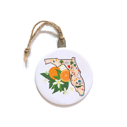 Bloomwolf Studio | Florida Blossom Christmas Ornament