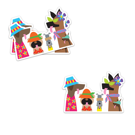 R. Nichols | Summer Doggies Sticker