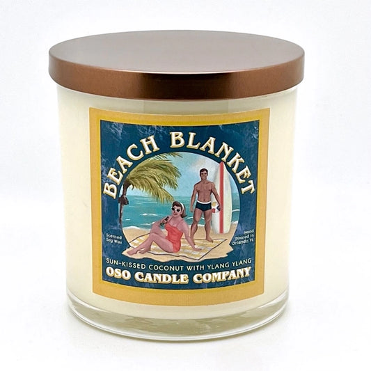 Oso Candle Company | Scented Soy Wax Candle | Beach Blanket | 8.5 oz