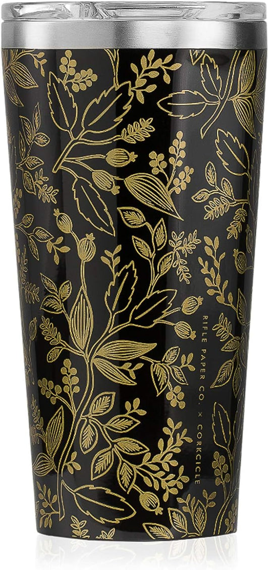 Corkcicle | Tumbler | Rifle Paper Co. | Queen Anne Black | 16 oz