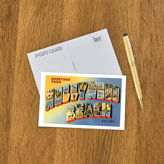 Found Image Press - Postcard FL-25 Greetings from Hollywood Beach, Florida