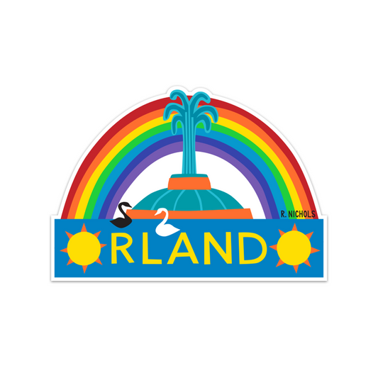 R. Nichols | Orlando Rainbow Sticker