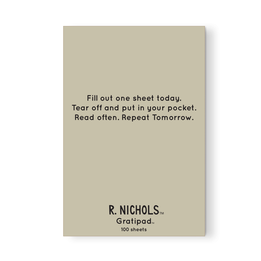 R. Nichols | Grateful Gratipad