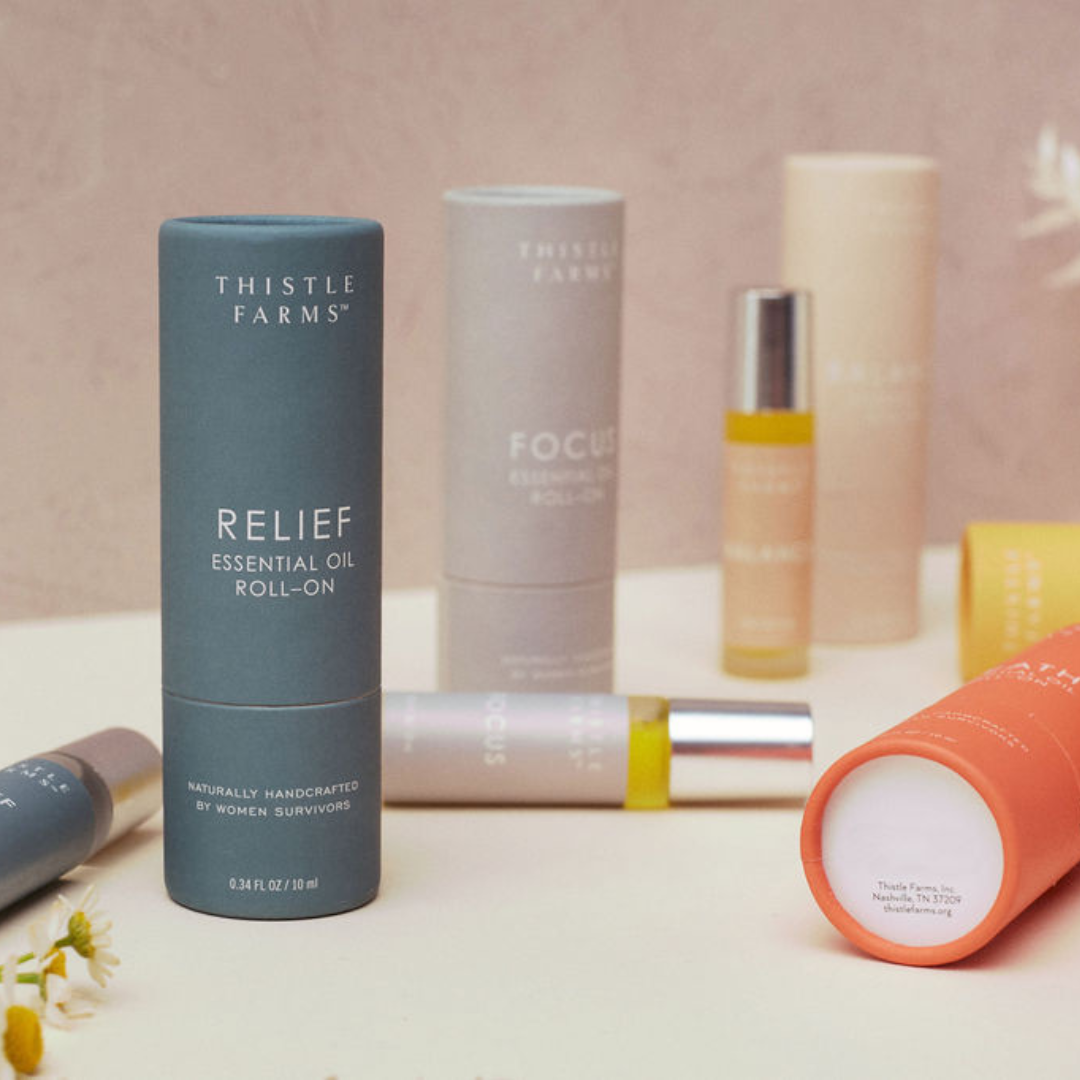 Thistle Farms | Relief Essential Oil Roll On | Peppermint Rosemary