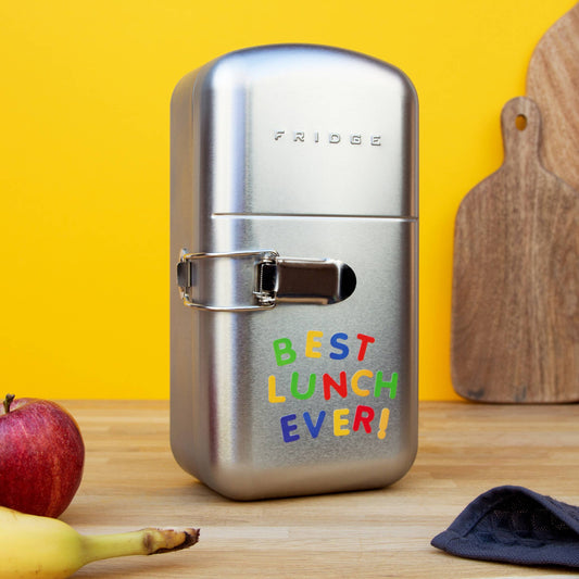 SUCK UK Ltd | Fridge Lunch Box with Vinyl Stickers