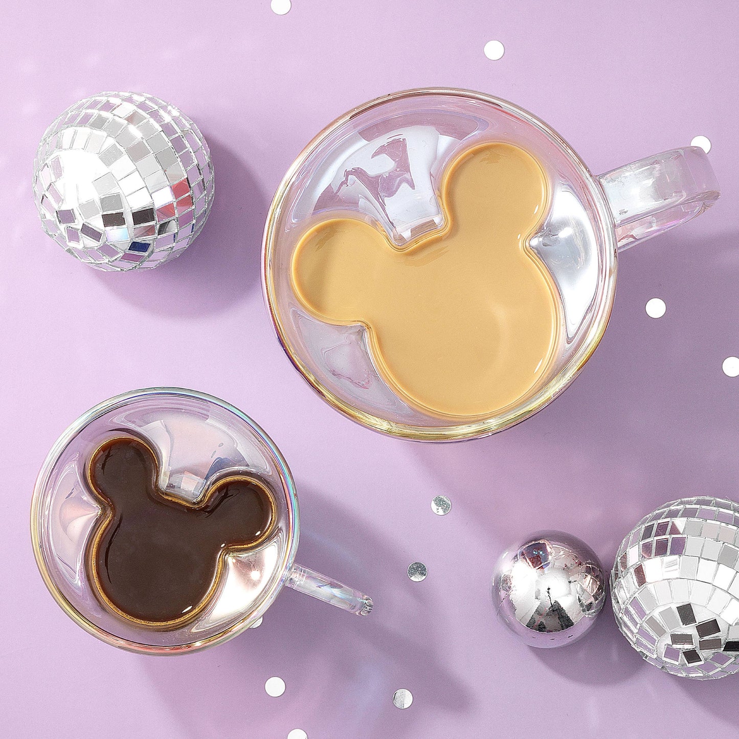 JoyJolt | Disney100 Limited Edition 3D Mickey Mouse Glass Coffee Mug: 10 oz
