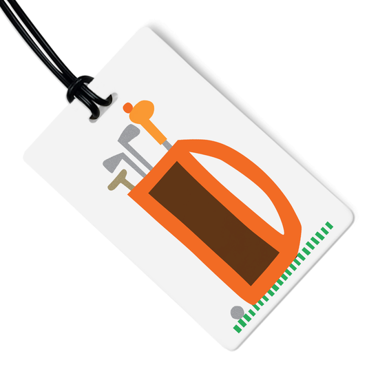 R. Nichols | Golf Clubs Luggage Tag w/ Black Strap