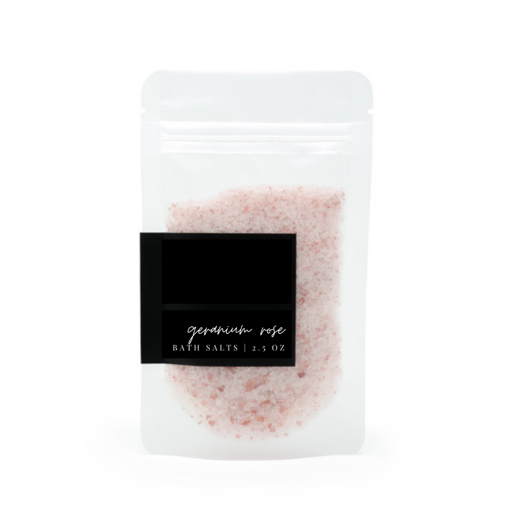 Bath Salts: Rosemary Mint WITH flowers