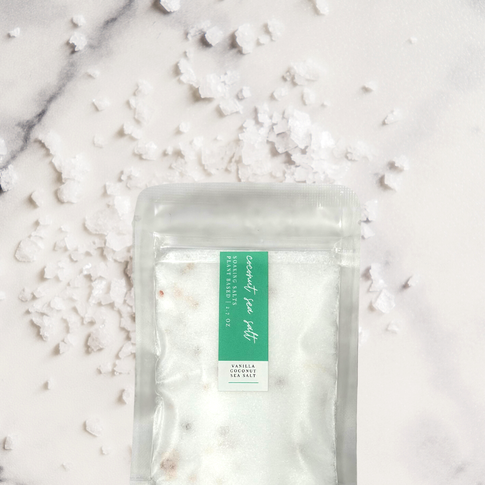 Bath Salts: Rosemary Mint WITH flowers