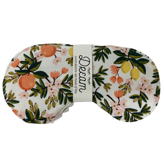 Little Man | Sleep Mask | Citrus with flowers