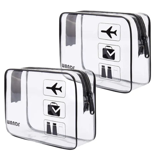Wandf | Tsa Approved Clear Toiletries Cosmetic Makeup Bags